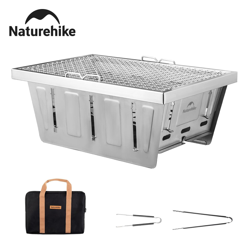 Camping Cooking Grate - Naturehike acampamento grelha a carvão para