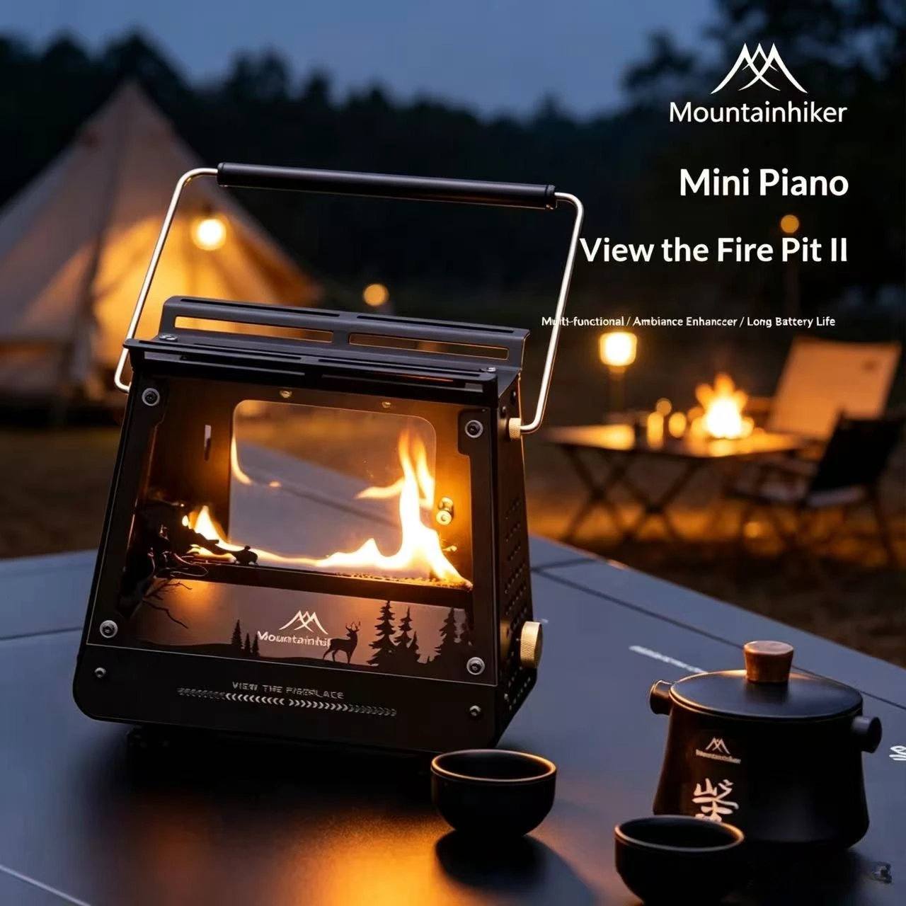 Camping Cooking Open Fire - Fogão a Óleo Portátil MOUNTAINHIKER para