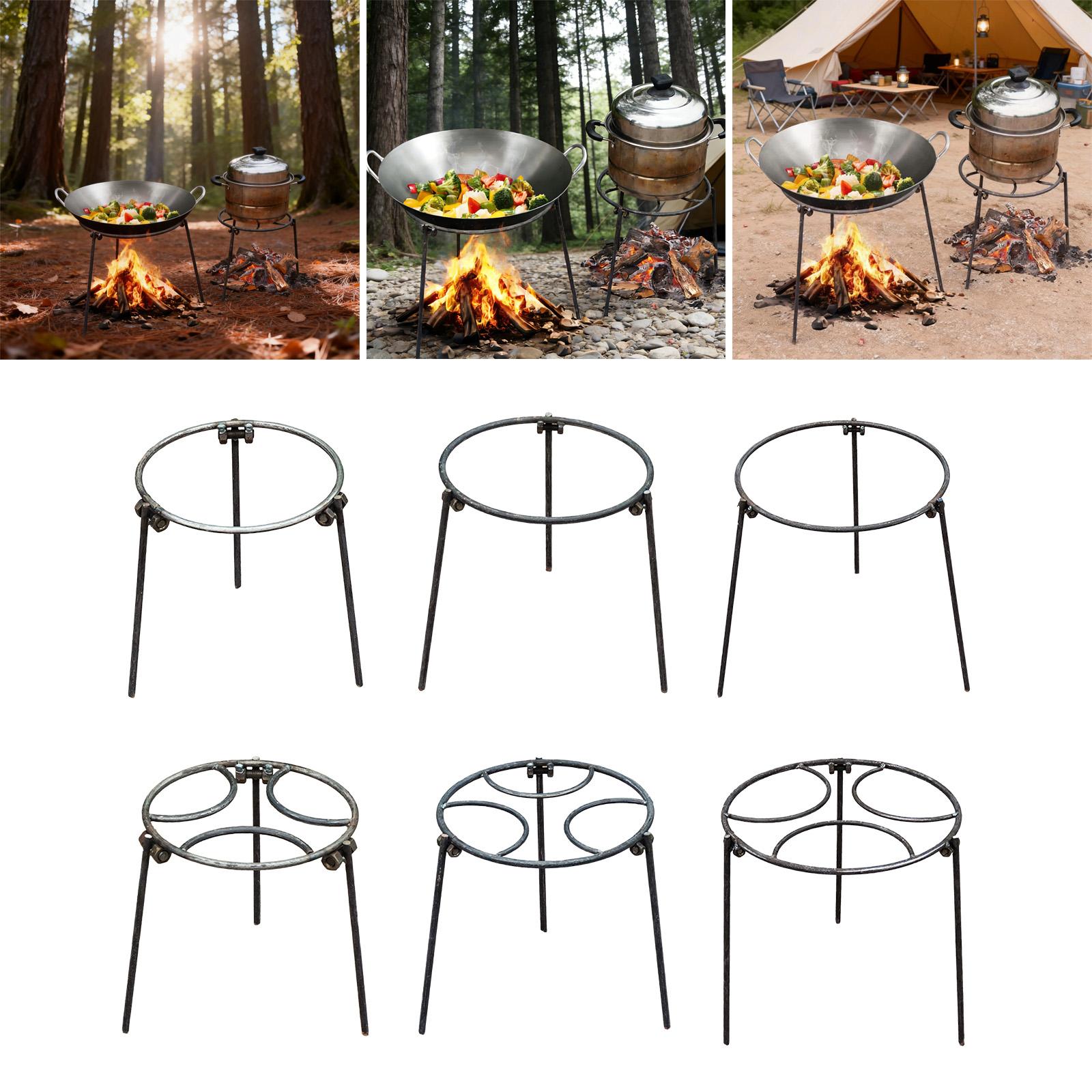 Camping Cooking Grate - Suporte Tripé para Fogueira, Suporte Multifuncional