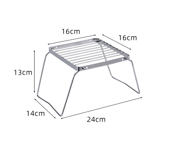 Camping Cooking Accessories - Suporte de Fogão de Aço Inoxidável
