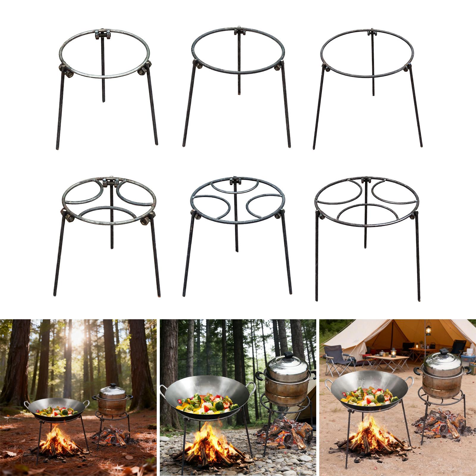 Camping Cooking Open Fire - Suporte Tripé Dobrável para Fogueira, Rack