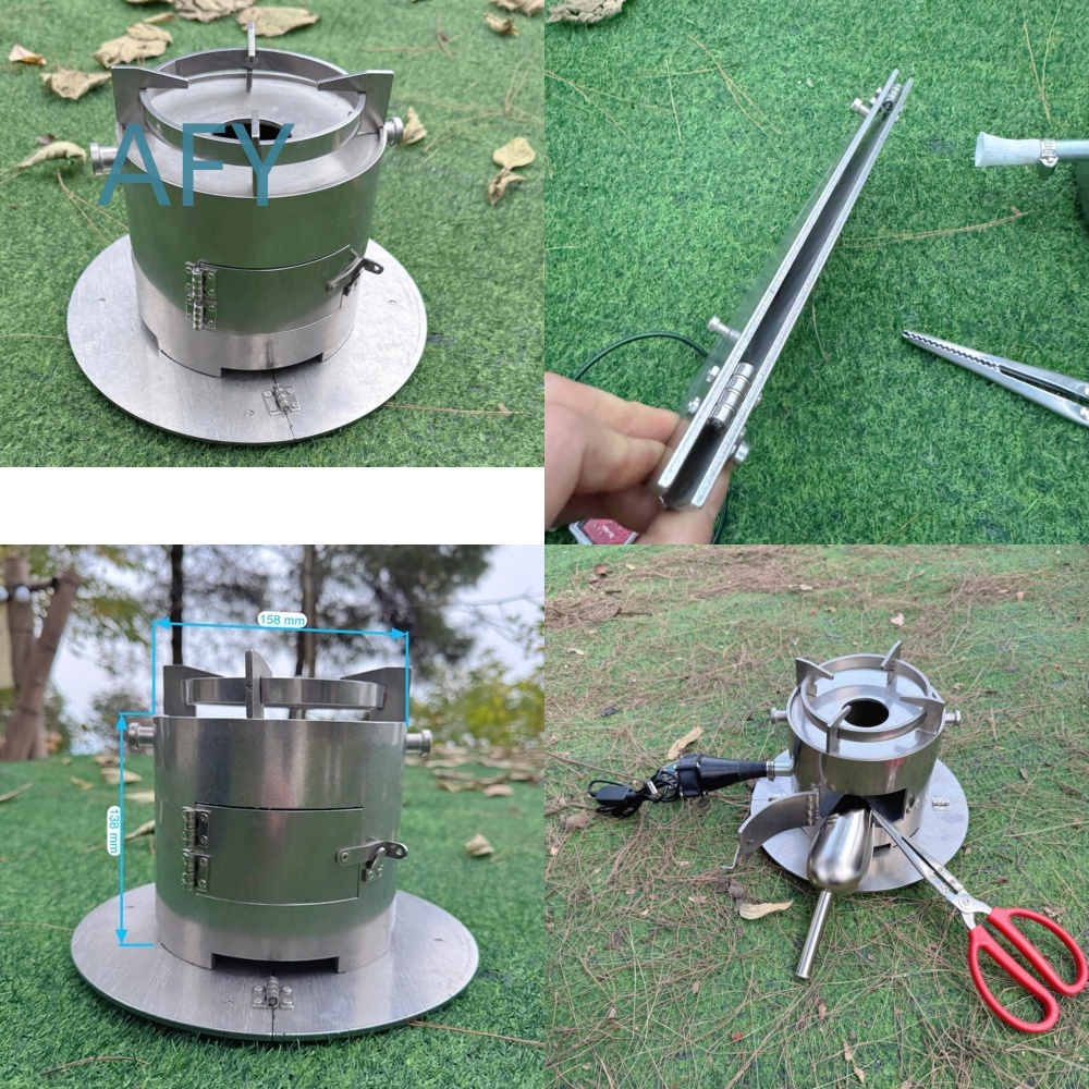 Camping Cooking Hot Plate - Fogão Gaseificador Portátil a Lenha para