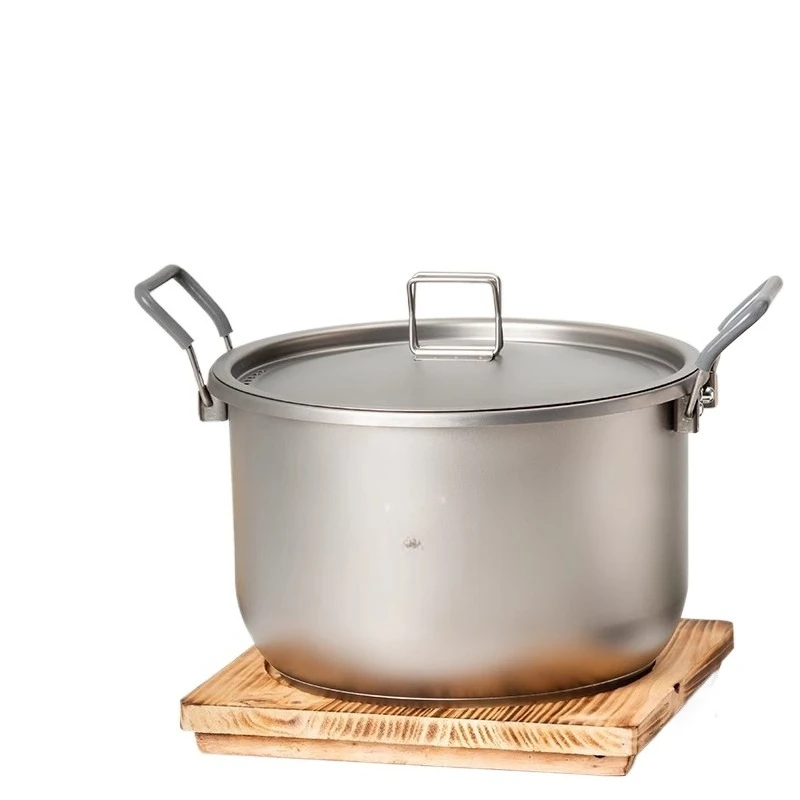 Camping Cooking Pot Large - Pote de titânio 6L com tampa