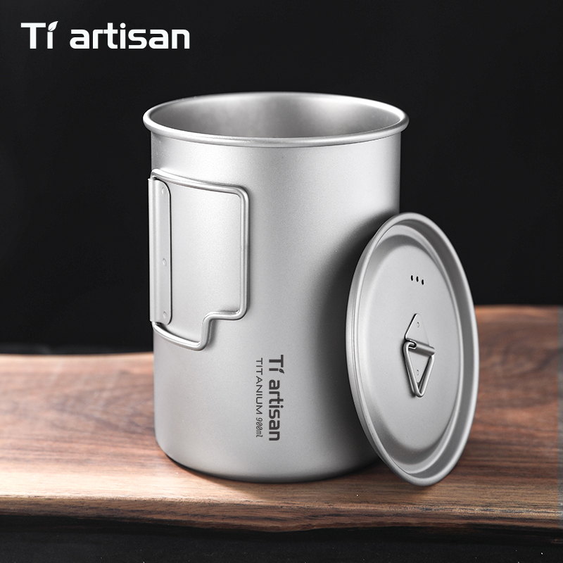 Camping Cooking Pot Large - Caneca de Camping Tiartisan 750ml/900ml com