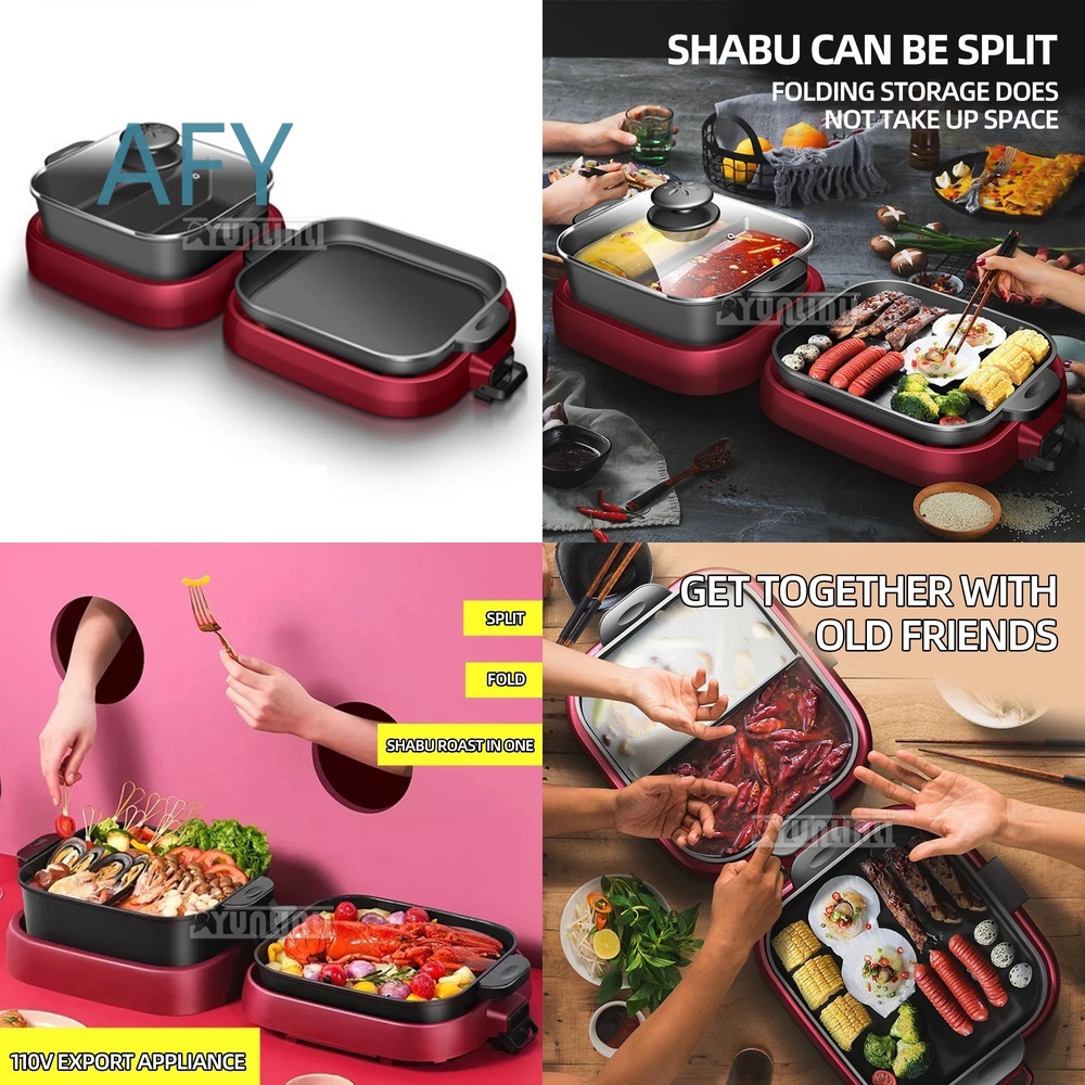 Camping Cooking Hot Plate - Churrasqueira Elétrica Portátil para Casa e
