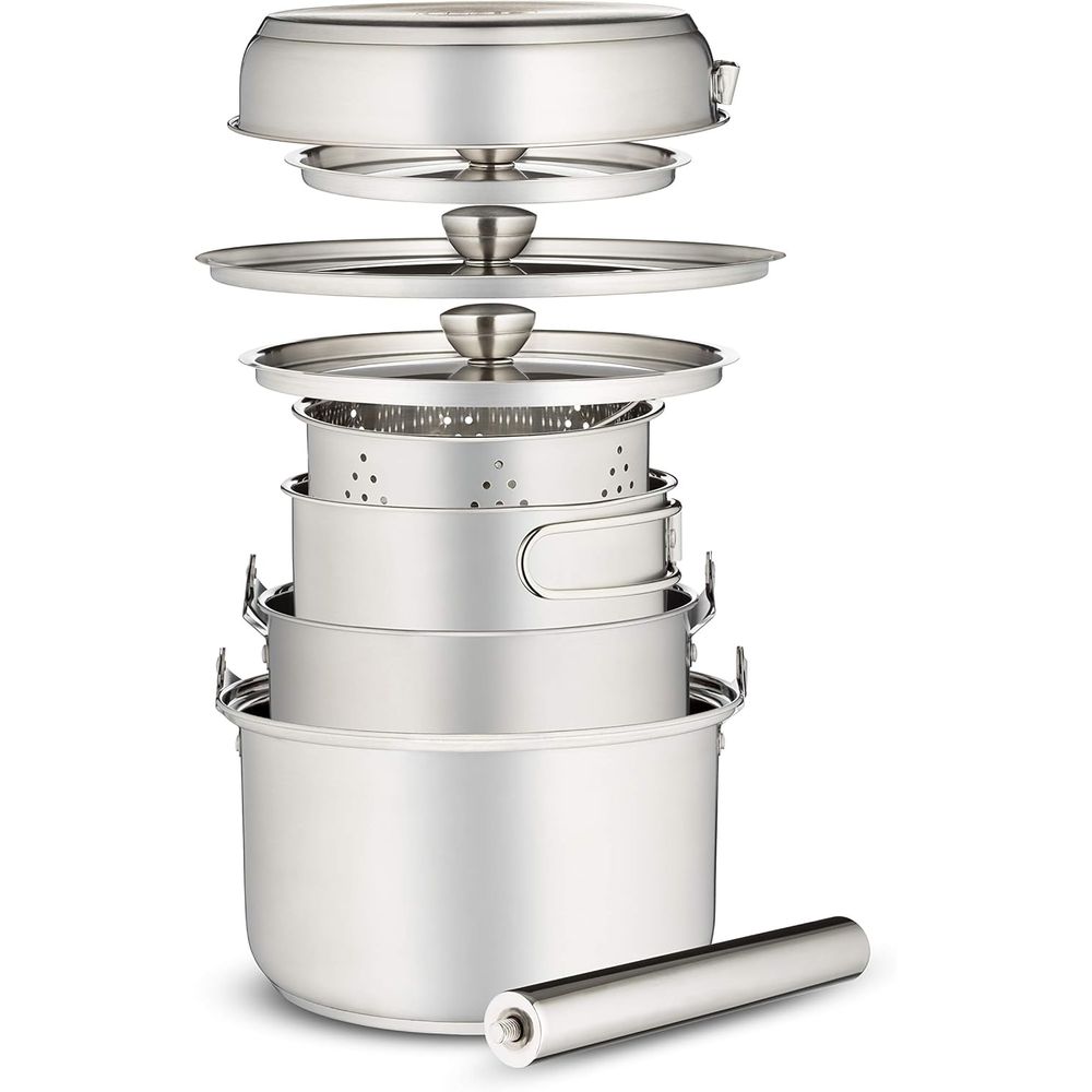 Conjunto de Utensílios de Cozi - Camping Cooking Open Fire avaliação e preço