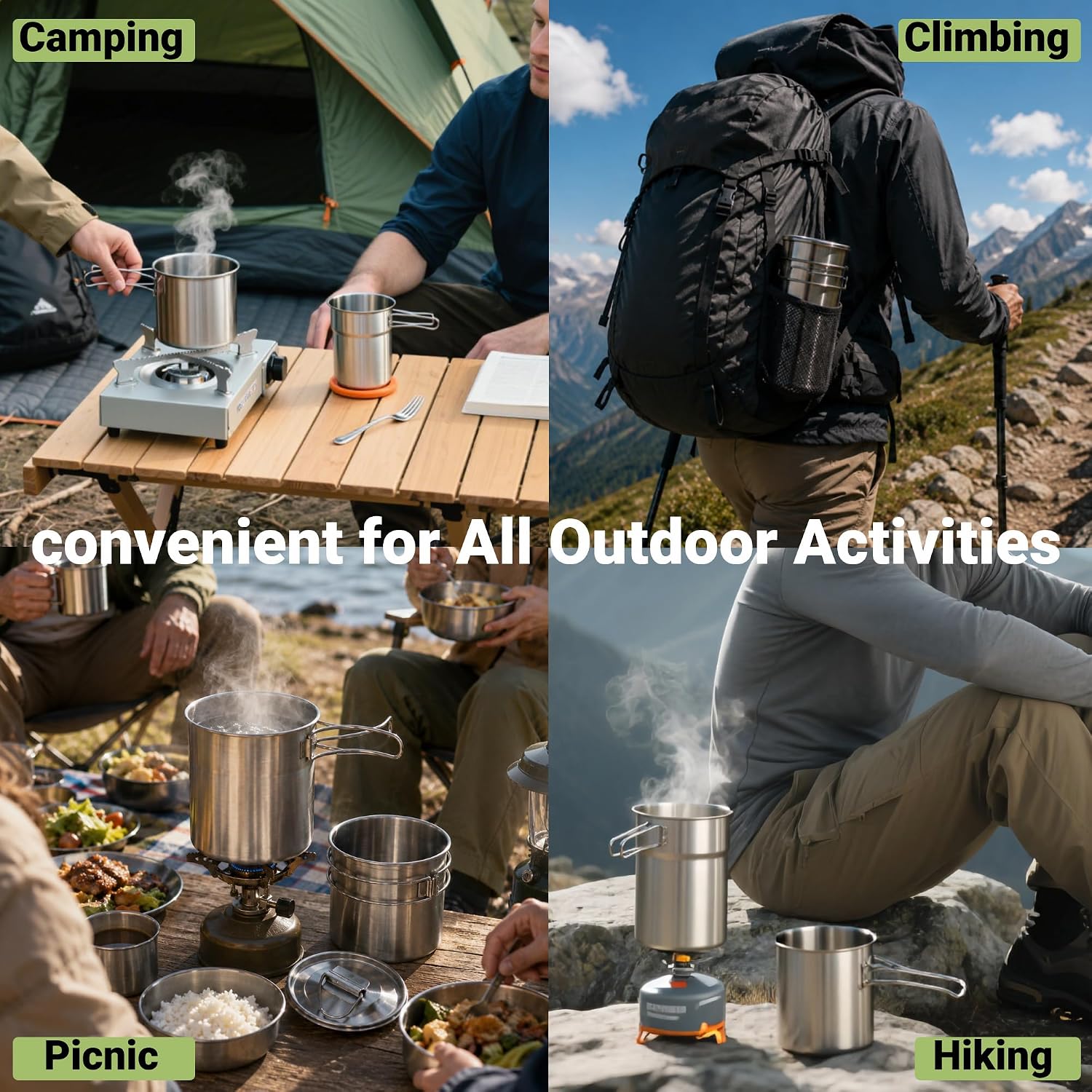 Canecas Dobráveis para Camping - Camping Cooking Cup avaliação e preço
