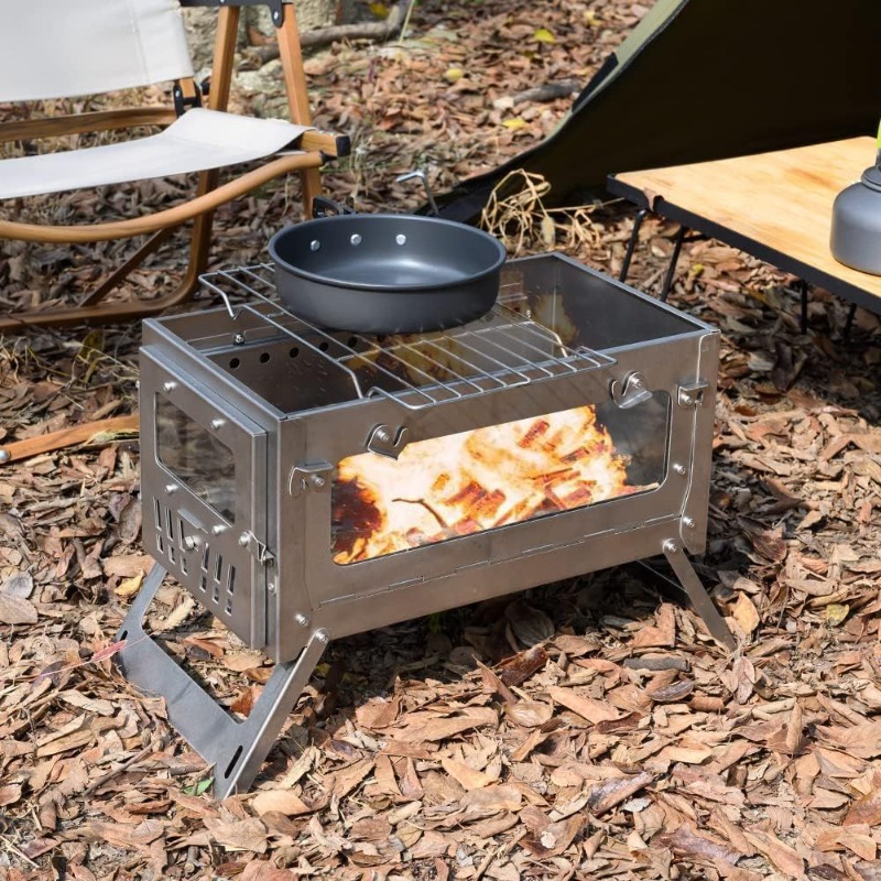 430 aço inoxidável portátil te - Camping Cooking Tent avaliação e preço