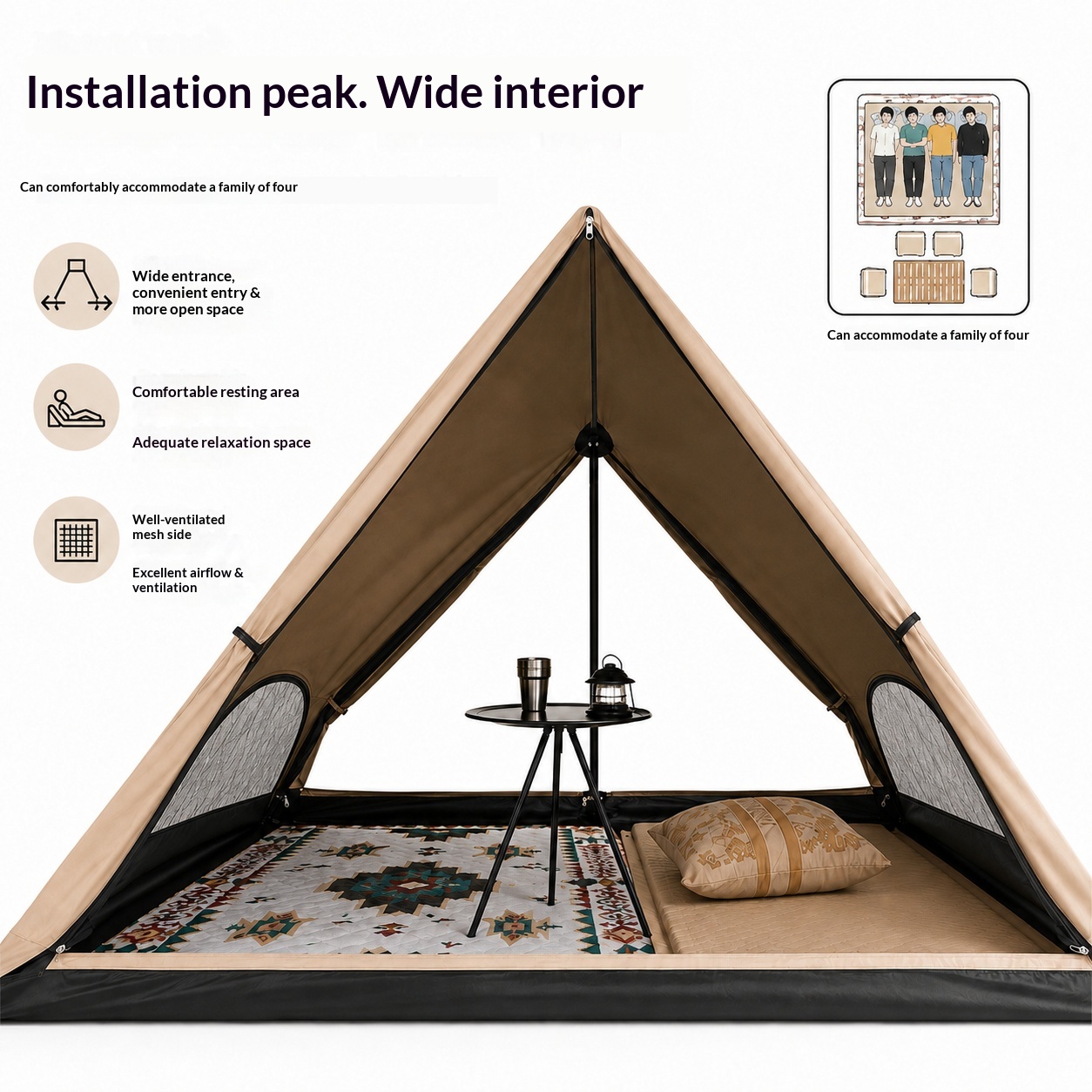 Tenda Triangular Automática, T - Camping Cooking Tent avaliação e preço