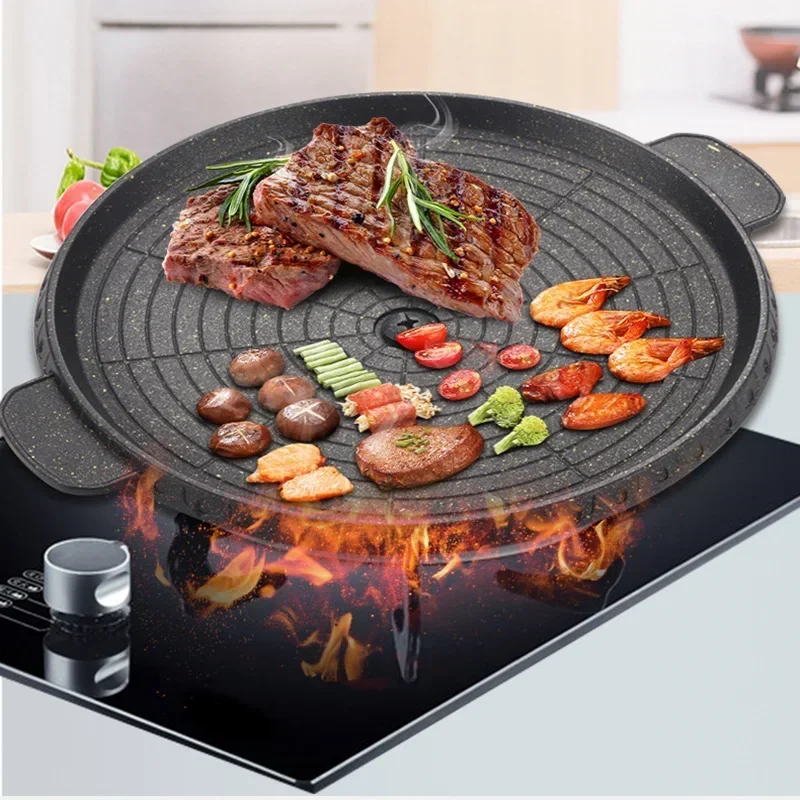 3 formatos 32cm coreano maifan - Camping Cooking Hot Plate avaliação e preço