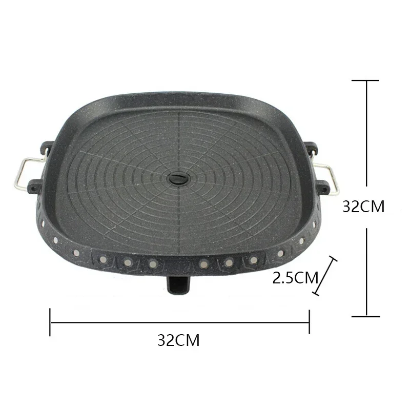 3 formatos 32cm coreano maifan - Camping Cooking Hot Plate avaliação e preço