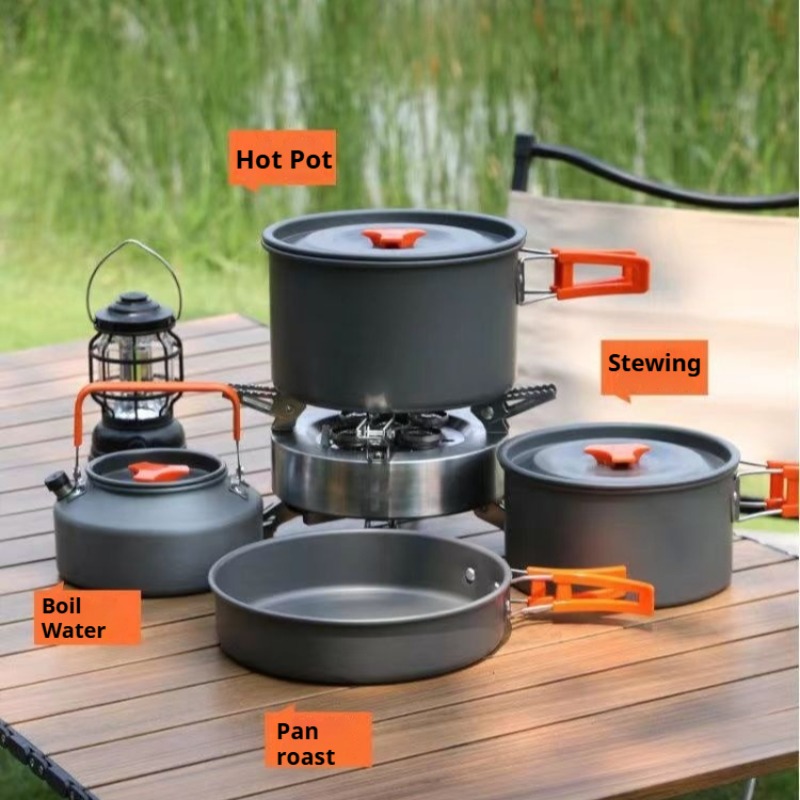 Pote portátil de grande capaci - Camping Cooking Pot Large avaliação e preço