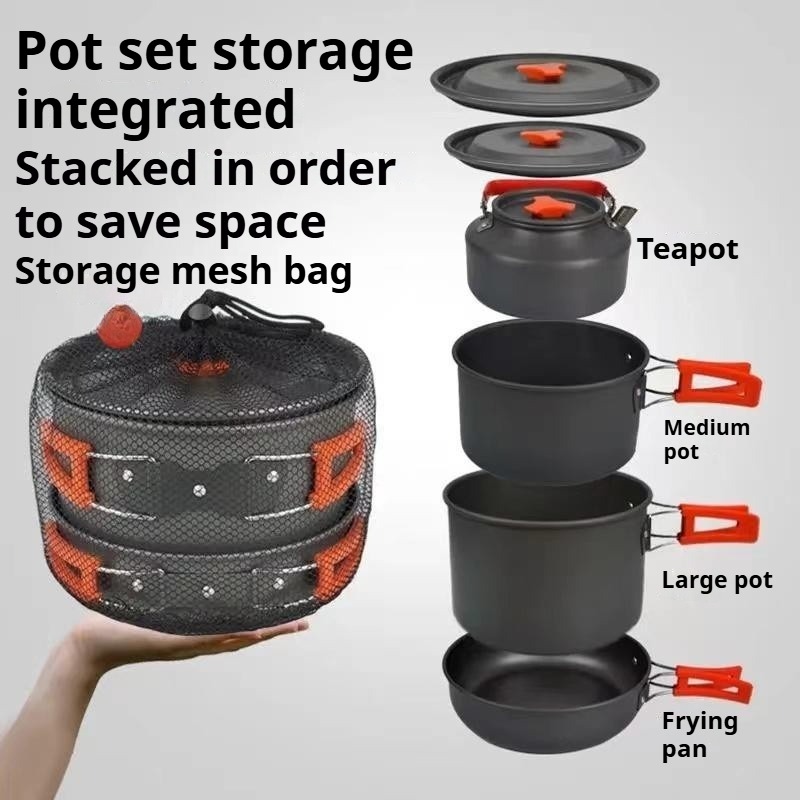 Pote portátil de grande capaci - Camping Cooking Pot Large avaliação e preço