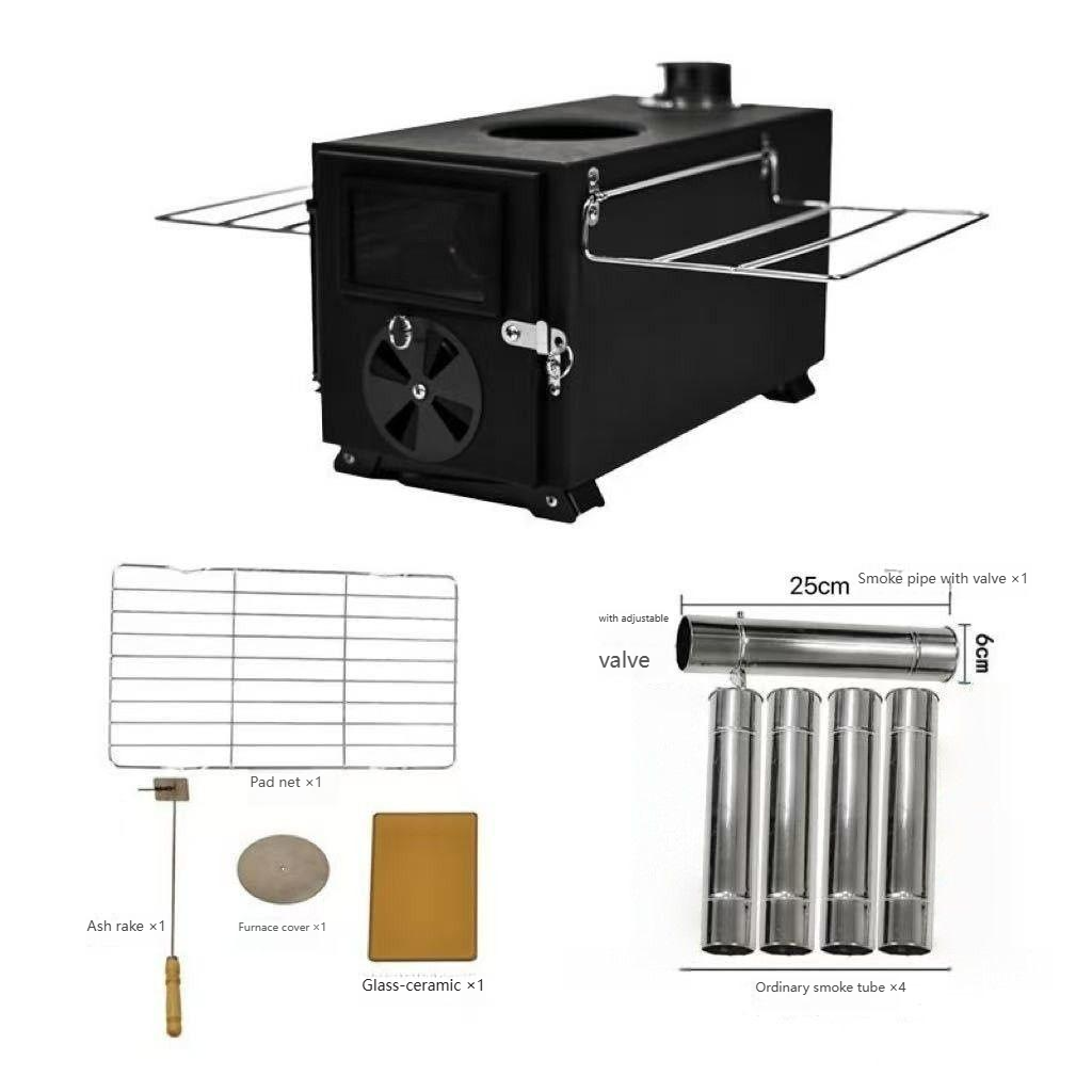 Novo Fogão a Lenha de Aço Carb - Camping Cooking Area avaliação e preço