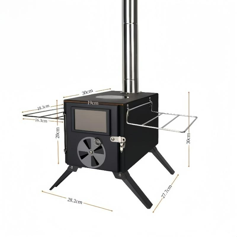 Novo Fogão a Lenha de Aço Carb - Camping Cooking Area avaliação e preço