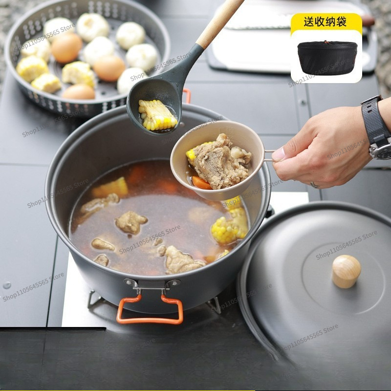 Panela para Cozinha ao Ar Livr - Camping Cooking Pot Large avaliação e preço