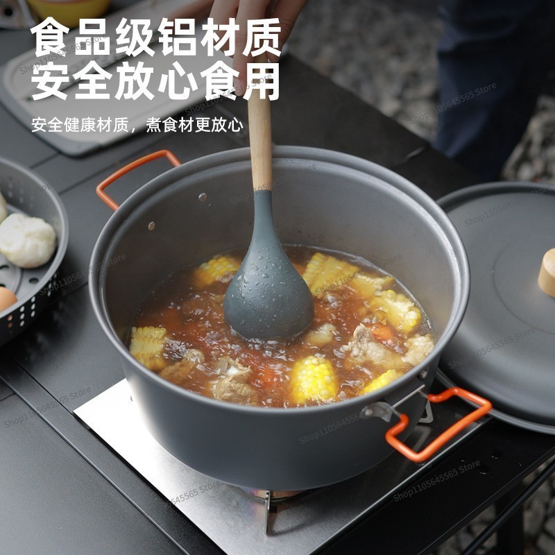 Panela para Cozinha ao Ar Livr - Camping Cooking Pot Large avaliação e preço