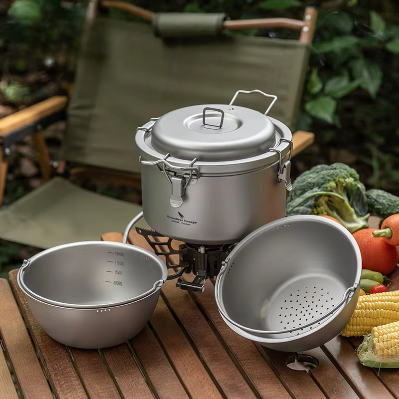 Panela de Cozinha para Camping - Camping Cooking Pot Large avaliação e preço