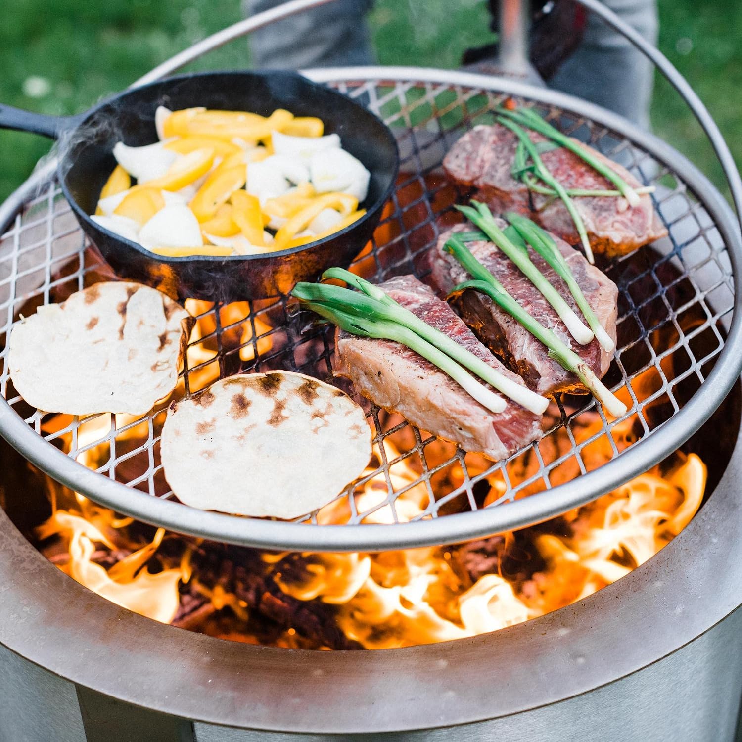 Grelha de Cozinha para Fogueir - Camping Cooking Grate avaliação e preço
