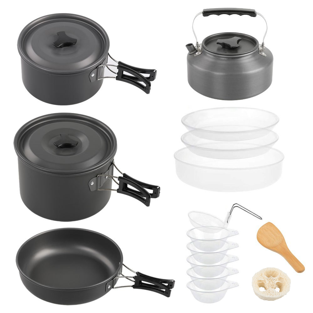 Conjunto de cozinha grande par - Camping Cooking Pot Large avaliação e preço