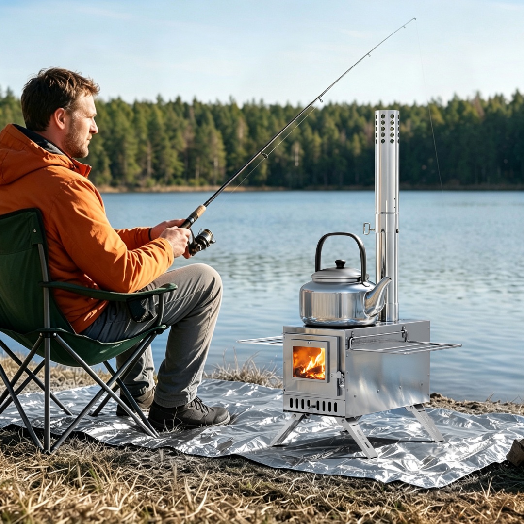 Fogão de sauna portátil a lenh - Camping Cooking Tent avaliação e preço