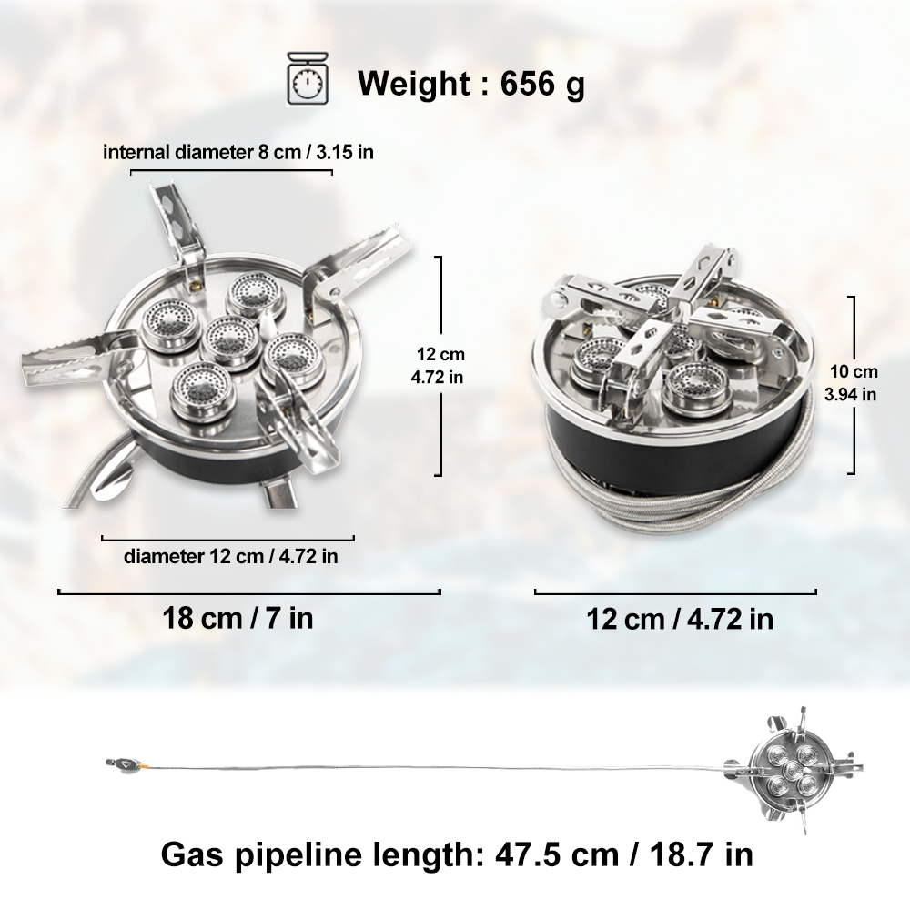 Widesea acampamento 5in1 fogão - Camping Cooking Grate avaliação e preço