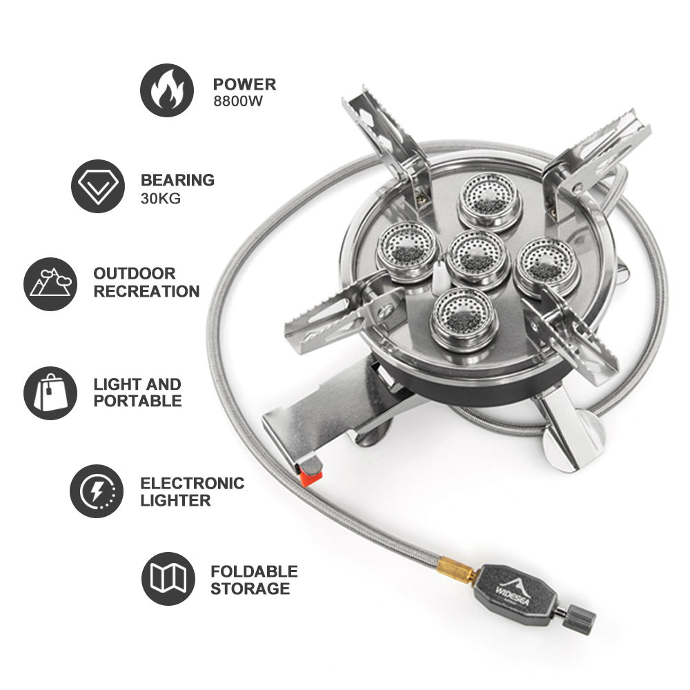 Widesea acampamento 5in1 fogão - Camping Cooking Grate avaliação e preço
