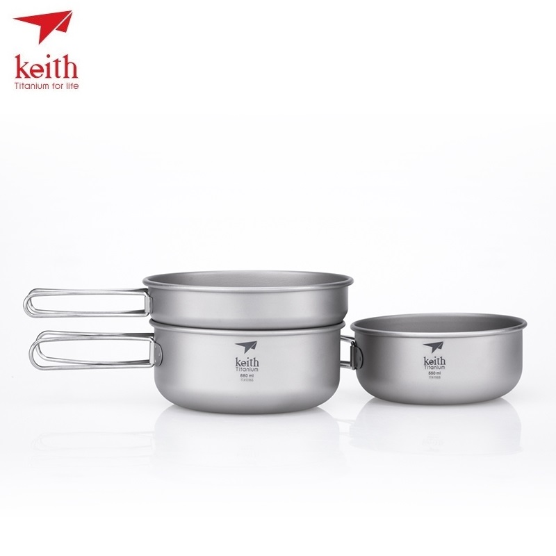 KEITH Titanium Ti6053 Conjunto - Camping Cooking Hot Plate avaliação e preço