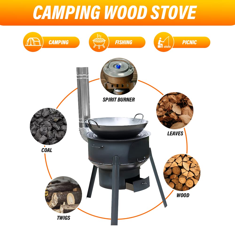 48cm portátil destacável fogão - Camping Cooking Hot Plate avaliação e preço