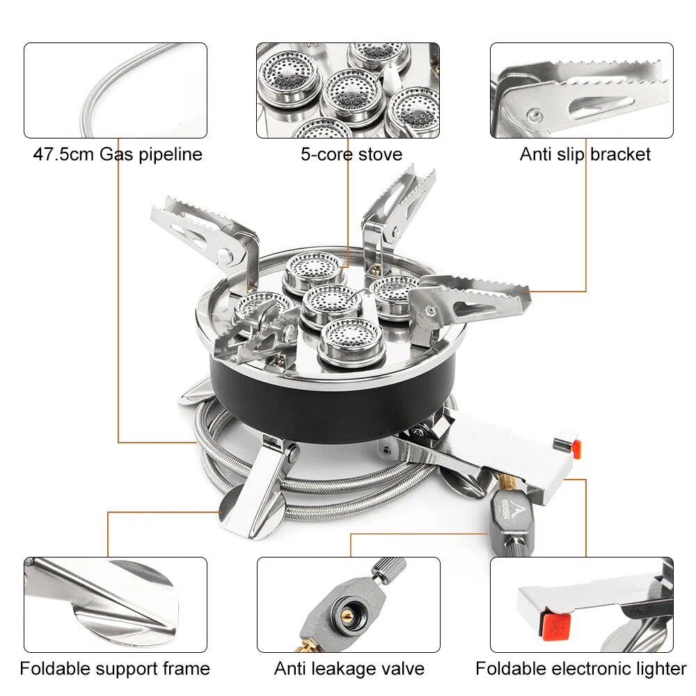 Widesea-Camping Tourist Burner - Camping Cooking Grate avaliação e preço