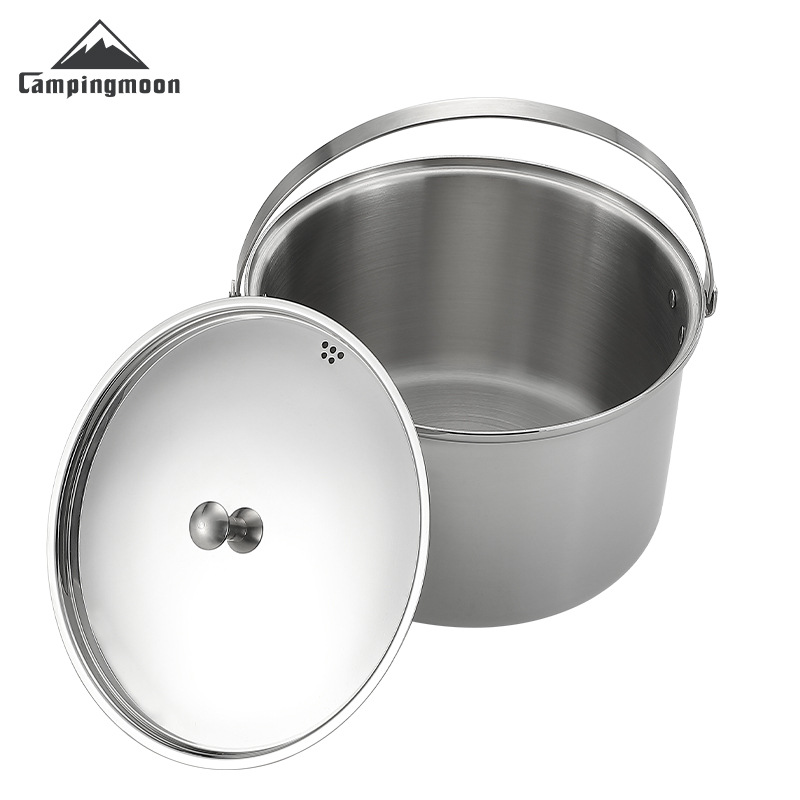 CAMPINGMOON CC-24 panela de aç - Camping Cooking Pot Large avaliação e preço