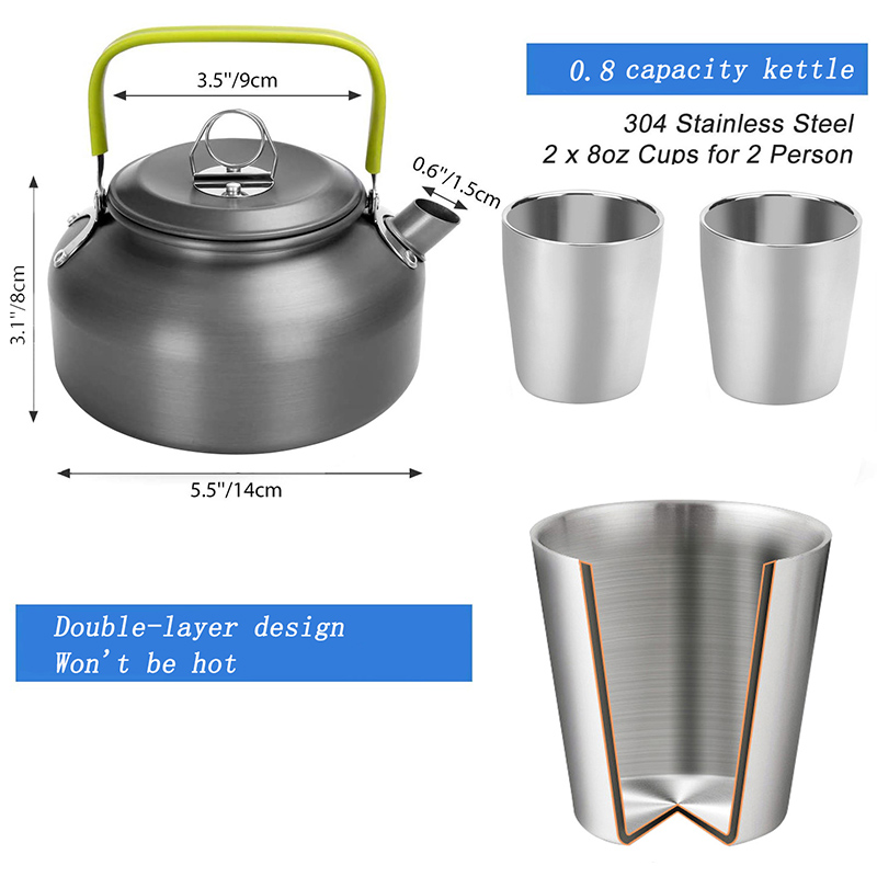 Conjunto de Utensílios de Cozi - Camping Cooking Cup avaliação e preço