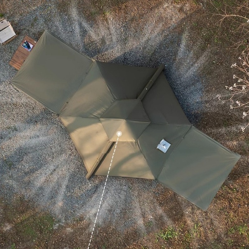 Tenda inflável turística famil - Camping Cooking Tent avaliação e preço
