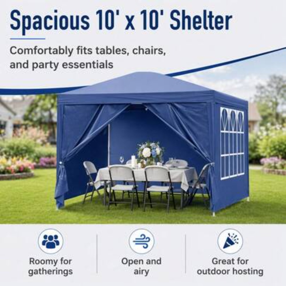 Tenda Gazebo Pop-up 10x10 com  - Camping Cooking Tent avaliação e preço