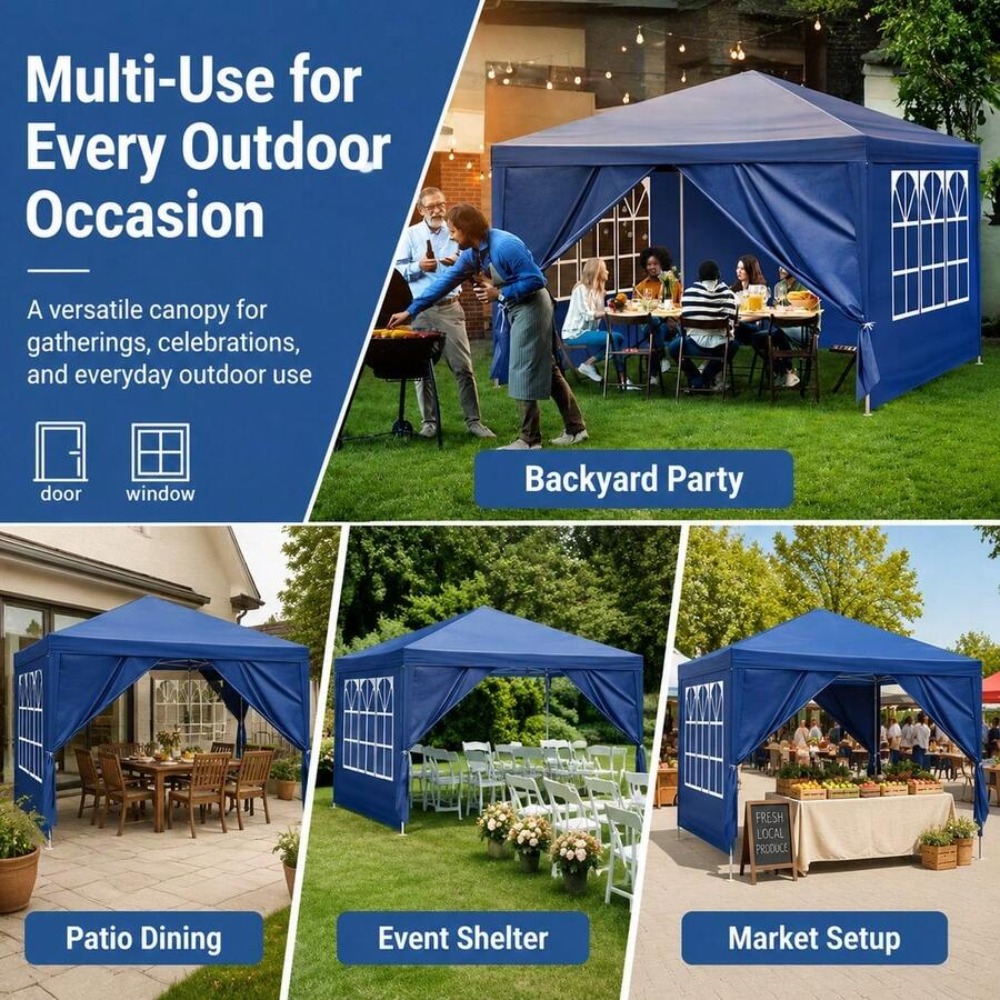 Tenda Gazebo Pop-up 10x10 com  - Camping Cooking Tent avaliação e preço