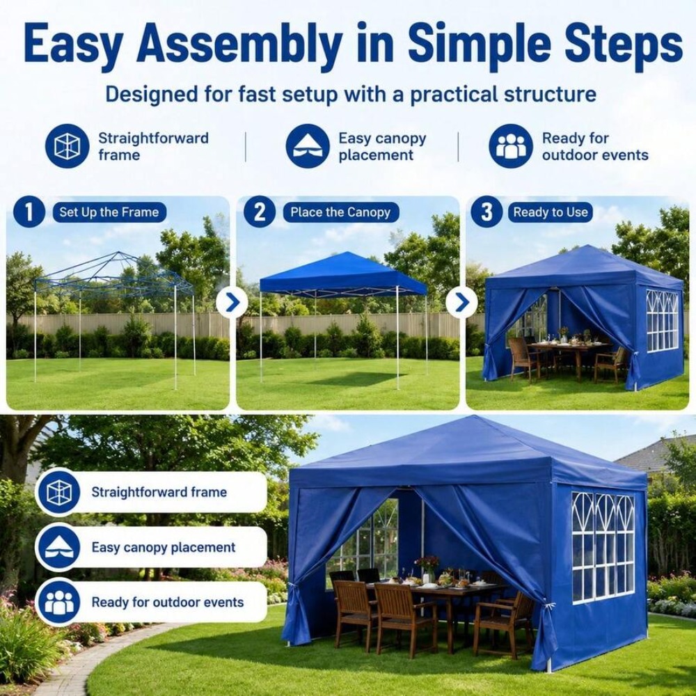 Tenda Gazebo Pop-up 10x10 com  - Camping Cooking Tent avaliação e preço
